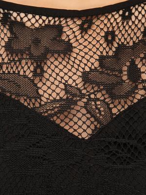 black net solid semi-stitched gown - 14544049 - Standard Image - 4