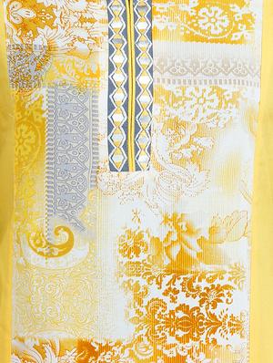 yellow rayon straight kurta - 14544265 - Standard Image - 4