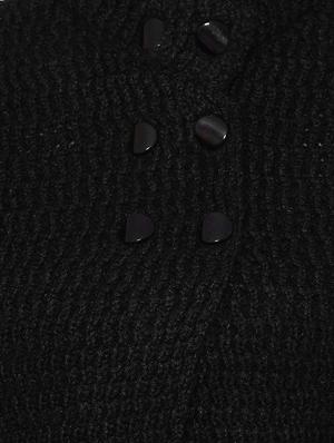 black woolen cardigan - 14544386 - Standard Image - 4
