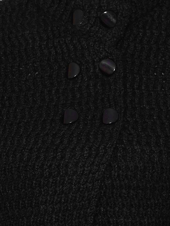 black woolen cardigan - 14544386 - Zoom Image - 4