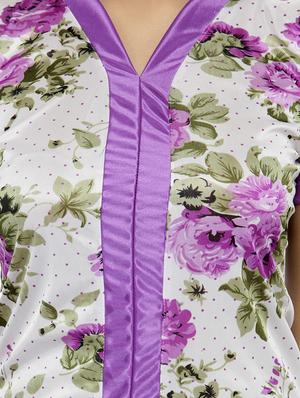 purple satin nightwear set - 14544699 - Standard Image - 4