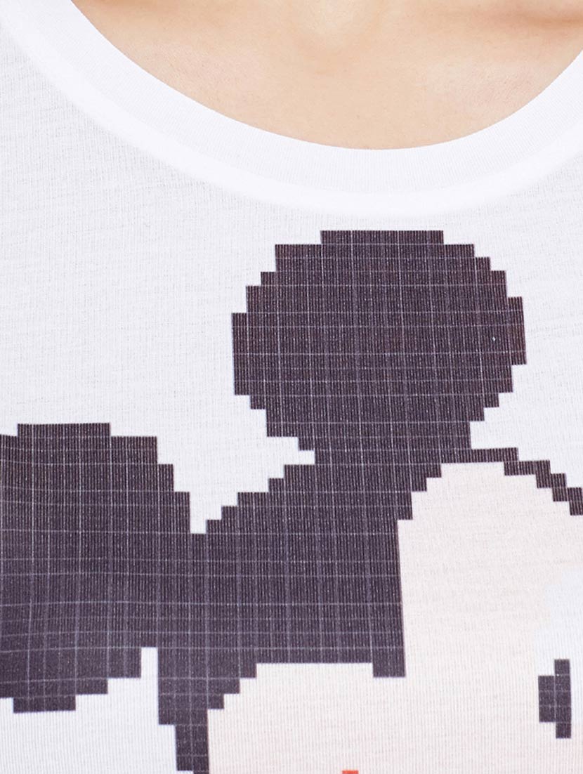 white printed tee - 14544899 - Zoom Image - 4
