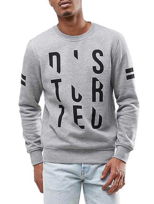 grey fleece sweatshirt - 14545198 - Standard Image - 1