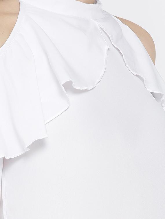 white ruffled top - 14547768 - Zoom Image - 4