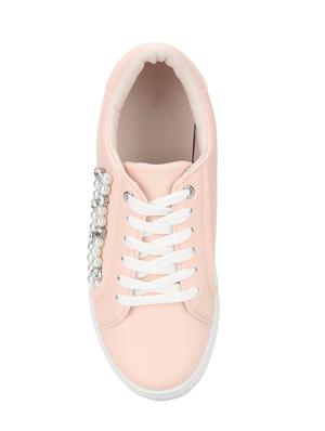 pink lace-up sneaker - 14549954 - Standard Image - 4