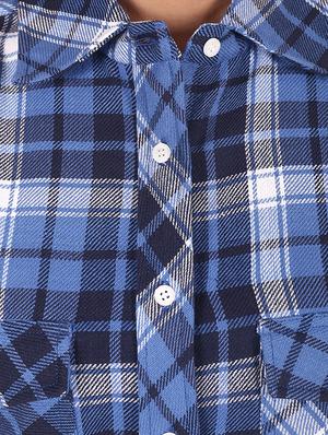 blue checkered shirt - 14553500 - Standard Image - 4