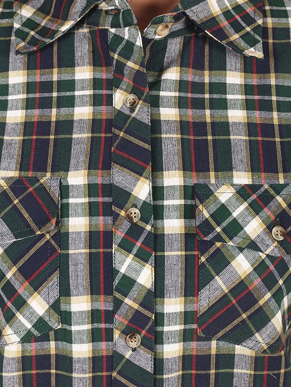 green and blue checkered shirt - 14553501 - Zoom Image - 4