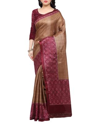 multi colored tussar silk combo saree with blouse - 14553730 - Standard Image - 4