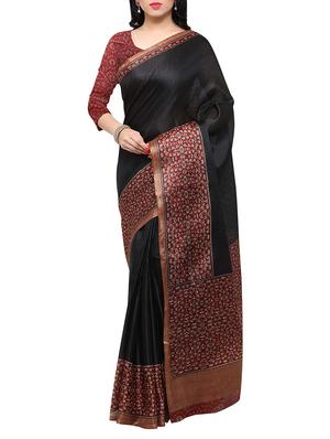 multi colored tussar silk combo saree with blouse - 14553743 - Standard Image - 4
