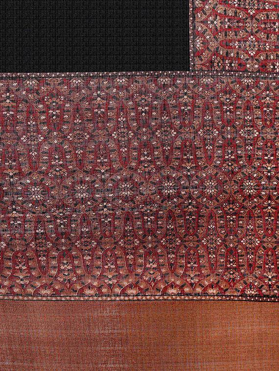 multi colored tussar silk combo saree with blouse - 14553745 - Zoom Image - 4
