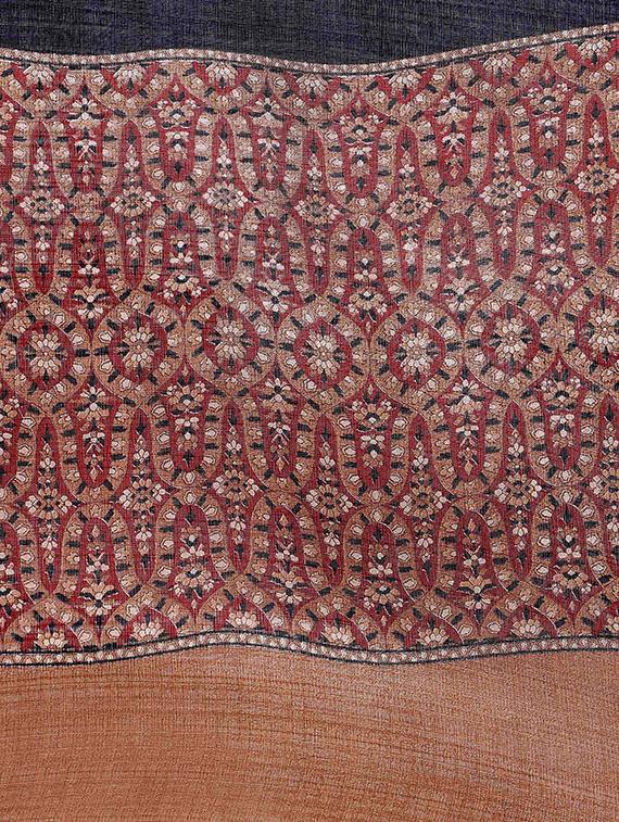 multi colored tussar silk combo saree with blouse - 14553763 - Zoom Image - 4