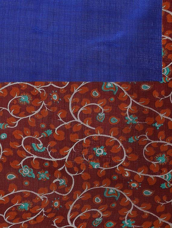 multi colored tussar silk combo saree with blouse - 14553786 - Zoom Image - 4
