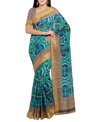 multi colored tussar silk combo saree with blouse - 14553866 - Standard Image - 4