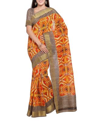 multi colored tussar silk combo saree with blouse - 14553880 - Standard Image - 4