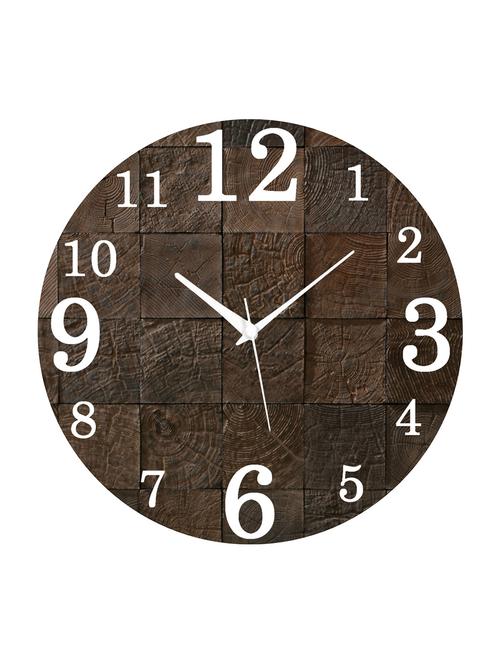 MDF Circular Analog Wall Clock - 14558409 - Standard Image - 1