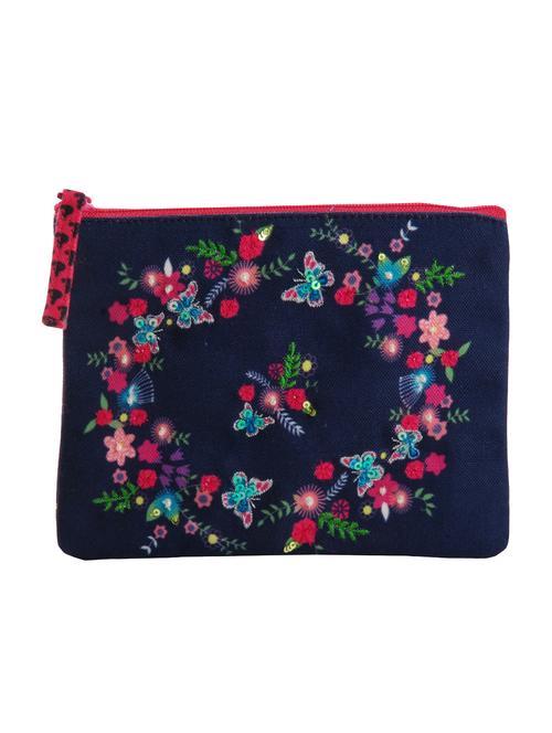 blue canvas regular pouch - 14560647 - Standard Image - 1