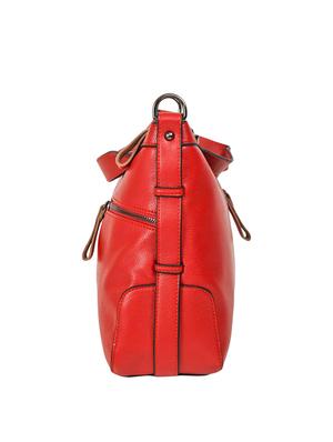 red leatherette handbag - 14566621 - Standard Image - 4