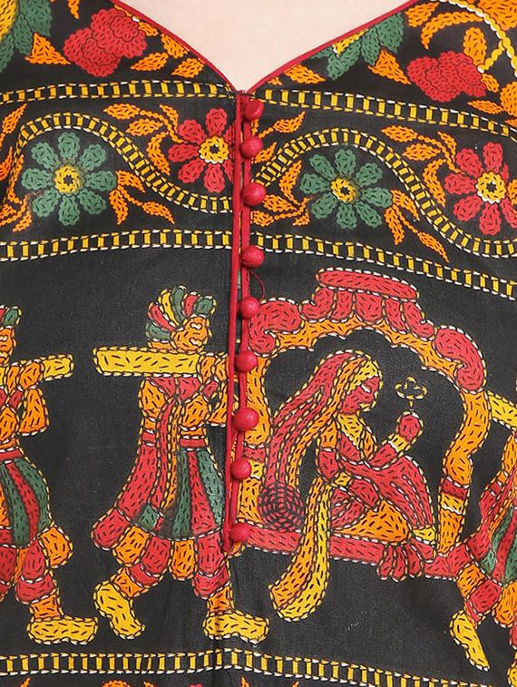 Graphic straight kurta - 14581808 - Zoom Image - 4