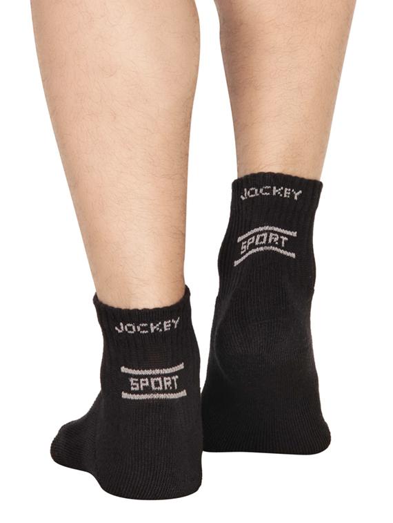 black cotton ankle length sock - 14581851 - Zoom Image - 4
