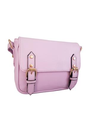purple leatherette regular sling bag - 14585445 - Standard Image - 4