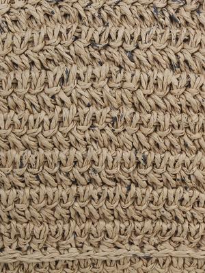 brown cotton box clutch - 14590221 - Standard Image - 4