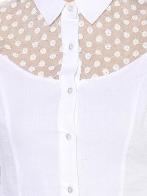 white solid shirt - 14597665 - Standard Image - 4