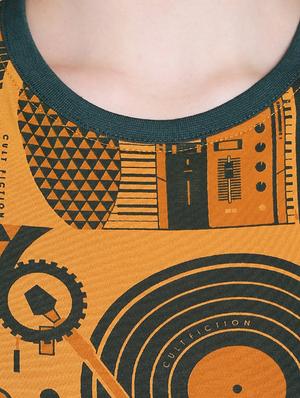 yellow printed tee - 14602148 - Standard Image - 4