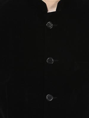 black velvet casual blazer - 14604799 - Standard Image - 4