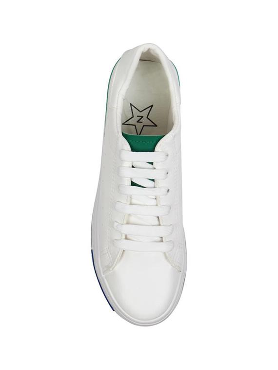 white lace-up sneaker - 14610045 - Zoom Image - 4