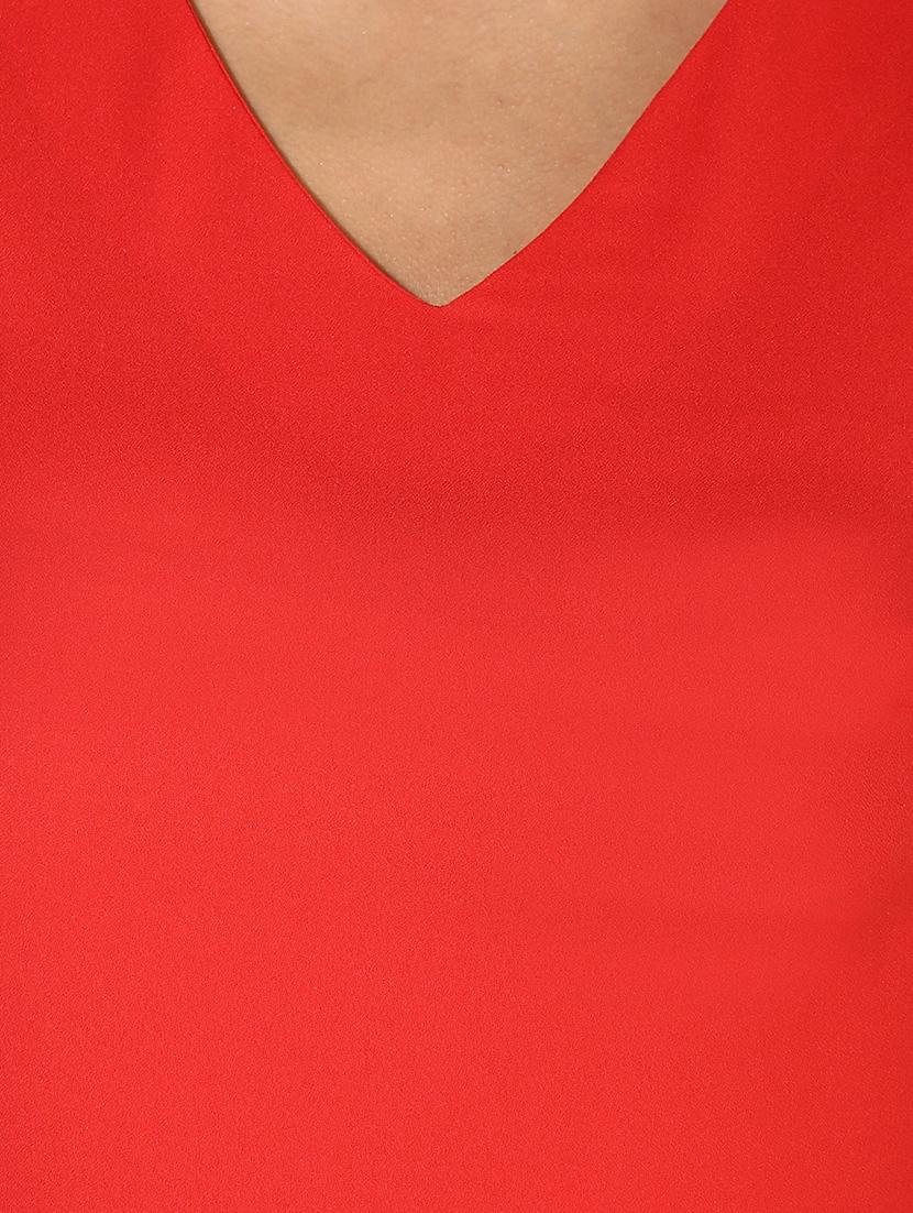 cutout sleeve polyester top - 14612999 - Zoom Image - 4