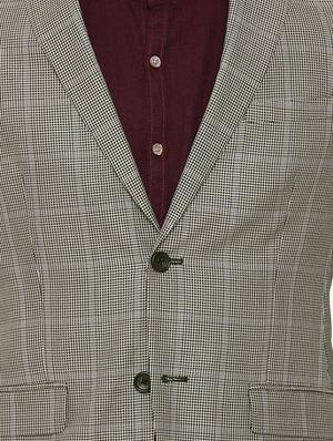 grey silk blend casual blazer - 14615303 - Standard Image - 4