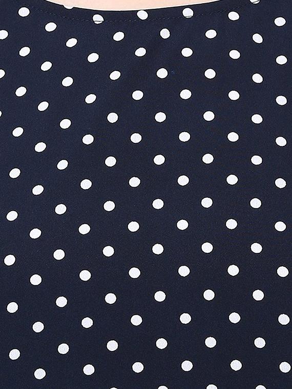 Cold Shoulder Polka Dots top - 14618789 - Zoom Image - 4