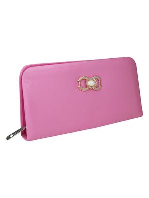 pink leatherette regular clutch - 14640709 - Standard Image - 4