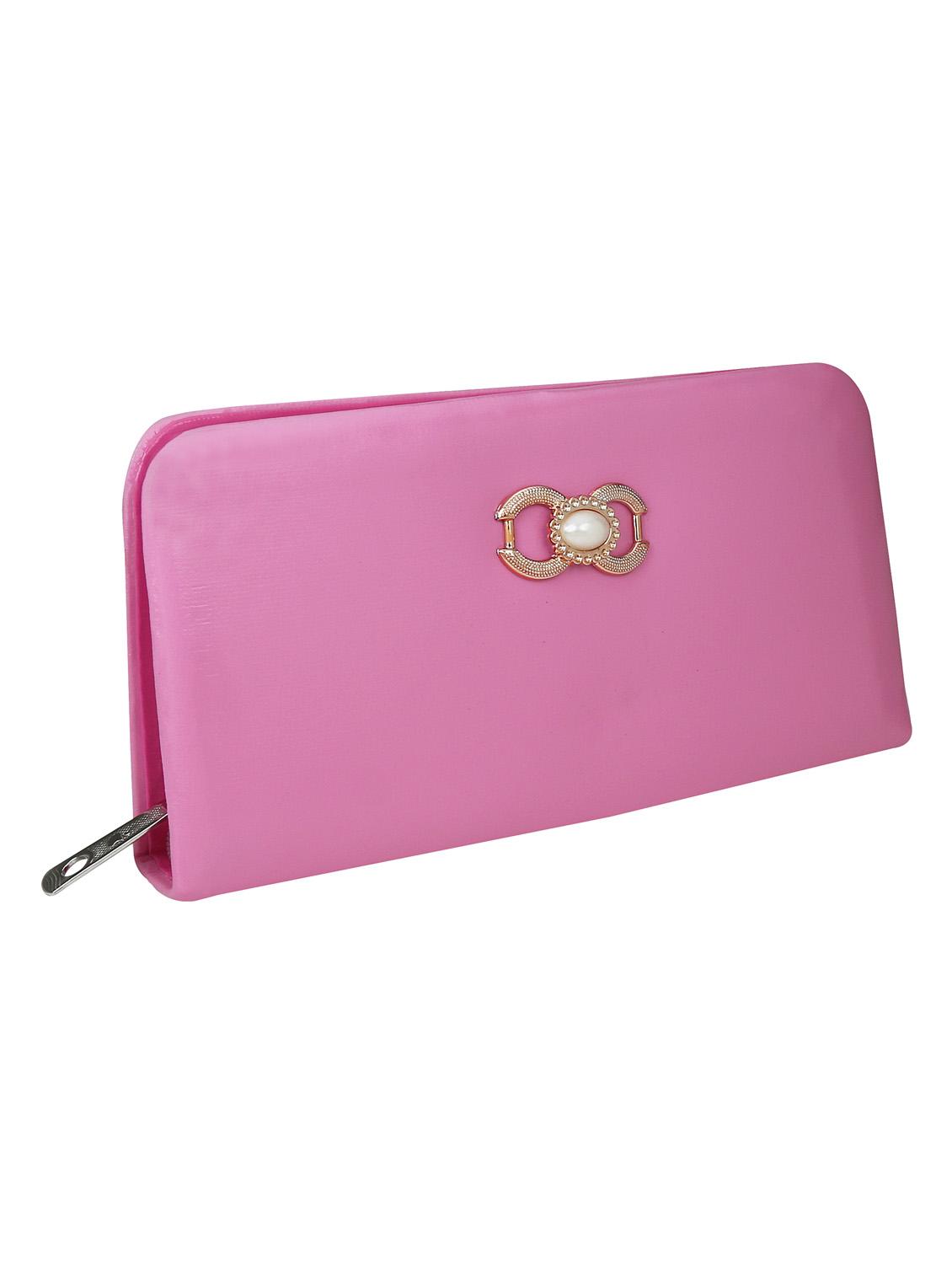 pink leatherette regular clutch - 14640709 - Zoom Image - 4