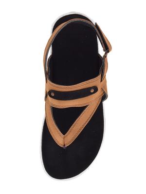 brown Suede back strap sandal - 14641261 - Standard Image - 4