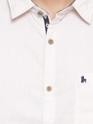 white cotton casual shirt - 14655655 - Standard Image - 4