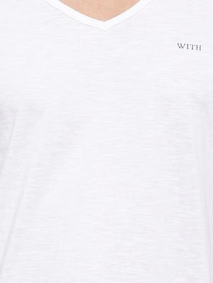 white cotton t-shirt - 14656142 - Standard Image - 4