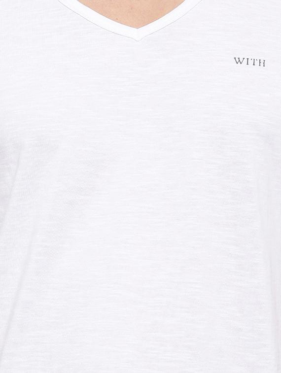 white cotton t-shirt - 14656142 - Zoom Image - 4