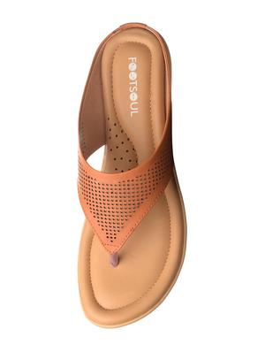tan toe separator slippers - 14656815 - Standard Image - 4