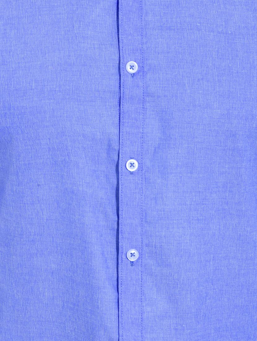 blue cotton casual shirt - 14660488 - Zoom Image - 4