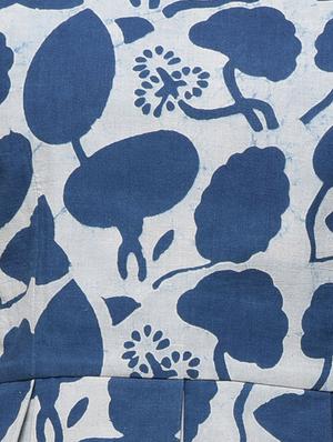 simply kitsch blue dabu cotton peplum top - 14665365 - Standard Image - 4