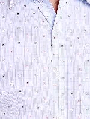 light blue cotton formal shirt - 14666402 - Standard Image - 4