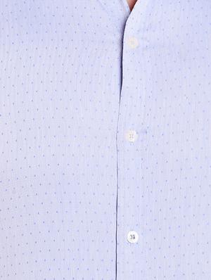 blue polyester formal shirt - 14666412 - Standard Image - 4