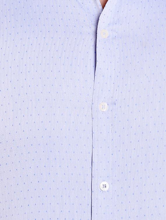 blue polyester formal shirt - 14666412 - Zoom Image - 4