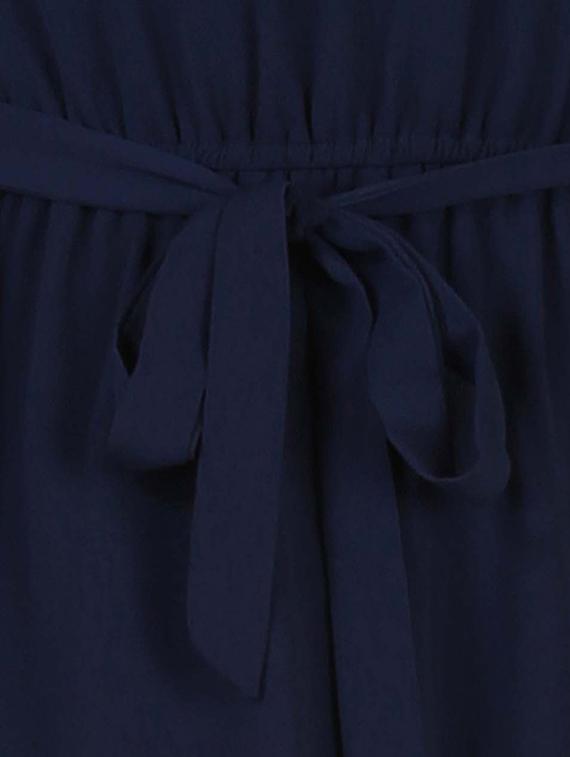 aida georgette solid maxi for women - blue - 14670923 - Zoom Image - 4