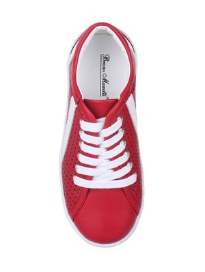 red leatherette sneaker - 14676401 - Standard Image - 4
