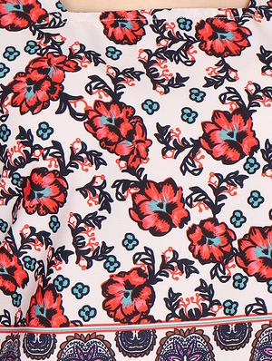 red casual printed top - 14676916 - Standard Image - 4