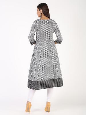 flared kurta with tassels - 14679327 - Standard Image - 4