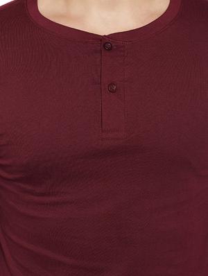 maroon cotton t-shirt - 14680360 - Standard Image - 4