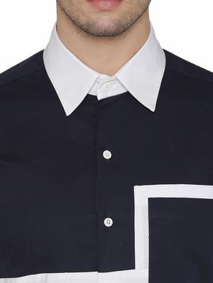 blue cotton casual shirt - 14683079 - Standard Image - 4